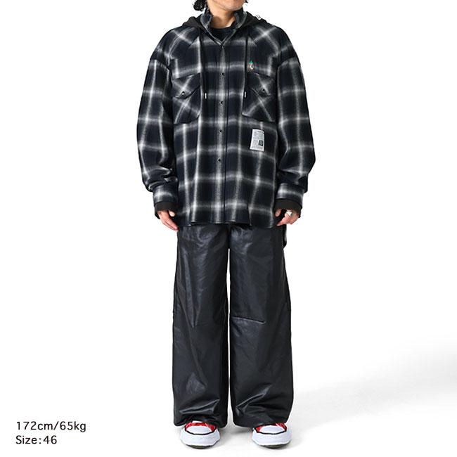 Maison MIHARA YASUHIRO ミハラヤスヒロ フード付き チェックシャツ