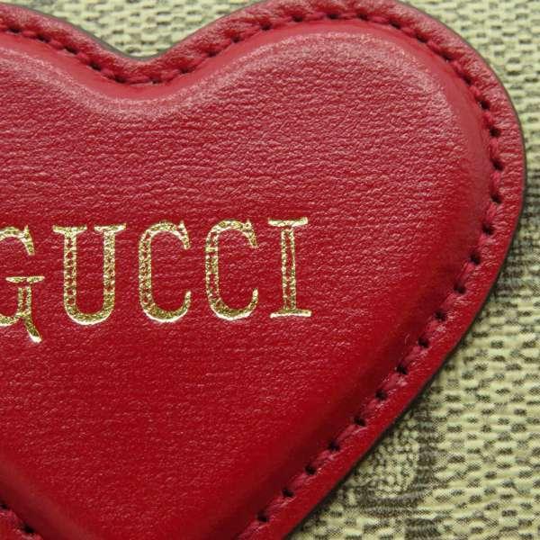 GUCCI（グッチ） 二つ折り財布 GGスプリーム ハートモチーフ 648848