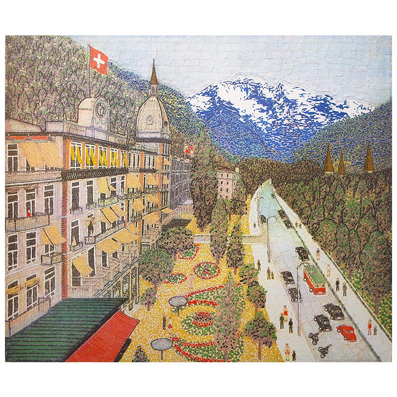 山下 清 【スイスの町】限定300部／リトグラフ／新品額装 : Gallery