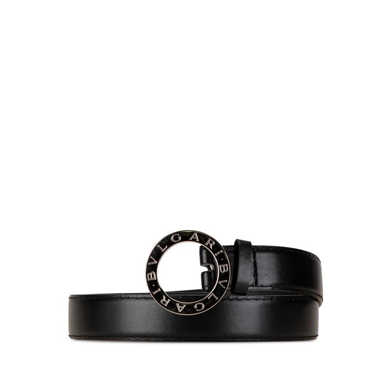 BVLGARI（ブルガリ） ビーゼロワン ベルト ブラック レザー メンズ