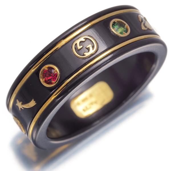GUCCI（グッチ） リング ジェムストーン アイコン 16号 K18YG