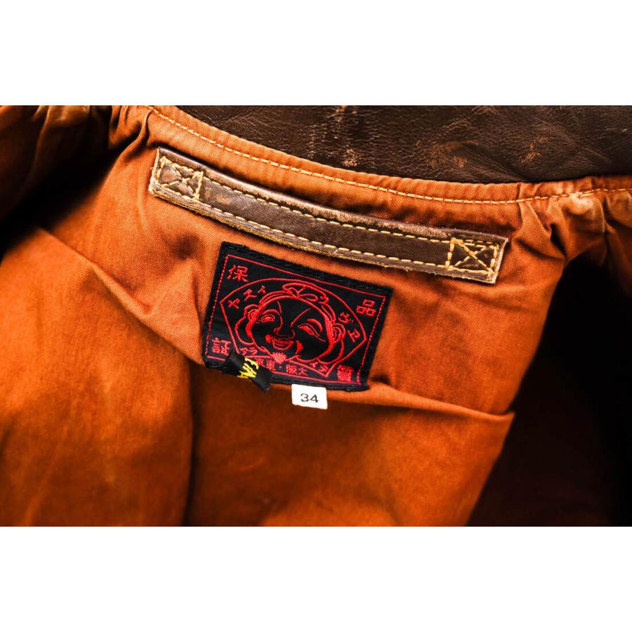 EVISU（エヴィス） フライトジャケット 馬革 ホースハイド リブ A-2