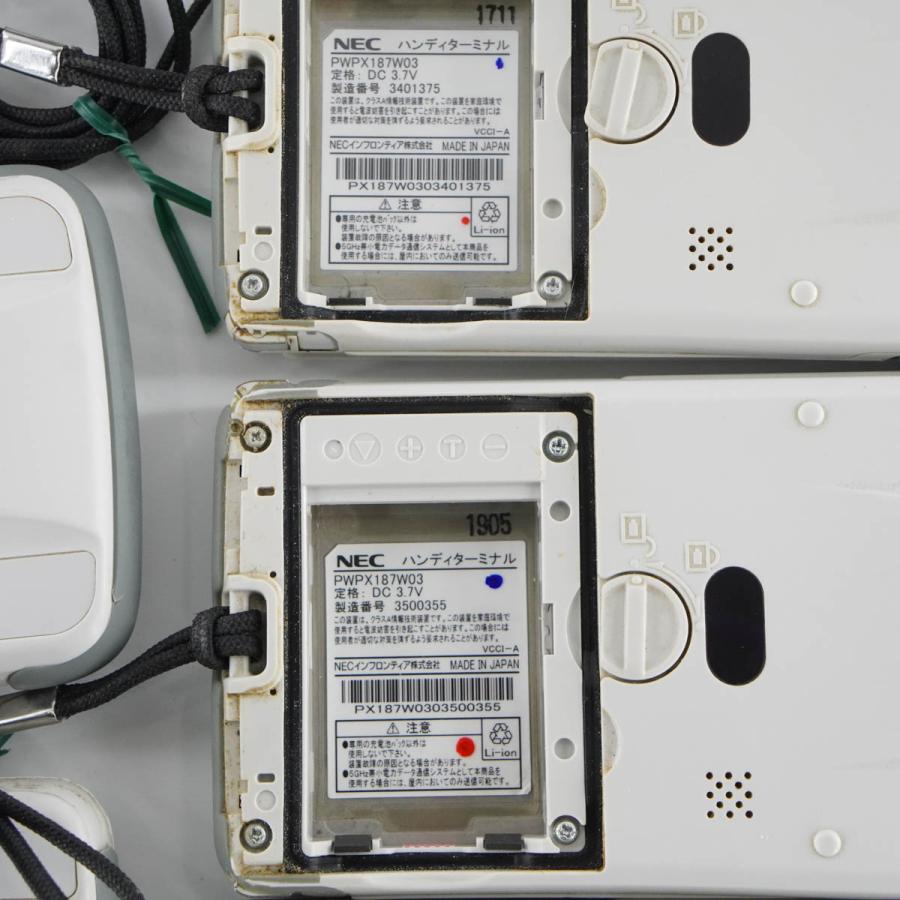 PG]USED 8日保証 5台セット NEC PB3700 PWPX187W03 ハンディターミナル