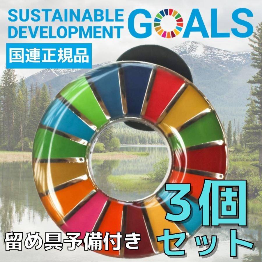 SDGs バッジ 本物 ピンバッジ 正規品 国連本部限定 丸みのあるタイプ 3