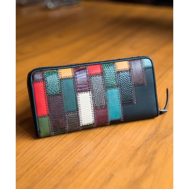 せ*ー様 glamb Gaudy zip wallet マルチカラー 美品✨glamb Gaudy zip