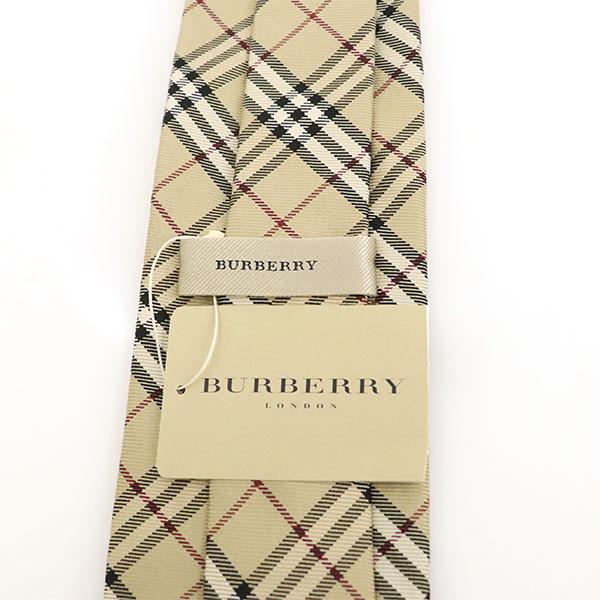 バーバリー BURBERRY チェック ネクタイ ベージュ ノバチェック シルク