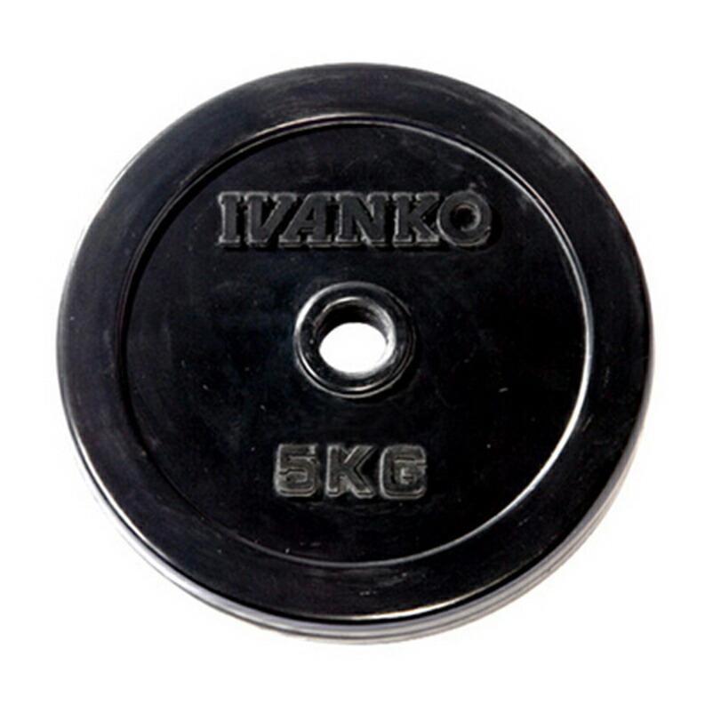 IVANKO イヴァンコ 社製 スタンダードラバープレート 5kg RUBK-5 Φ28mm