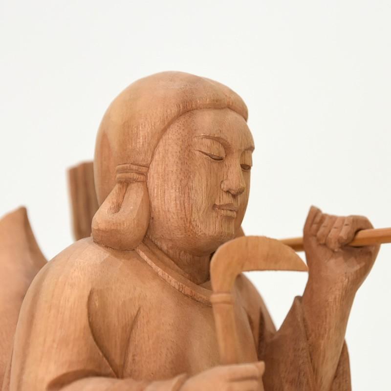 木彫り神像 稲荷大神【最上位経王大菩薩（最上尊）】 楠木（クスノキ
