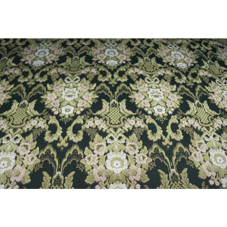 金華山 花かご生地のみ1m〜 グリーン 1350mm×1000mm