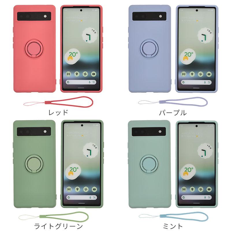 Google Pixel ピクセル6a ケース Pixel6a カバー シリコン リング