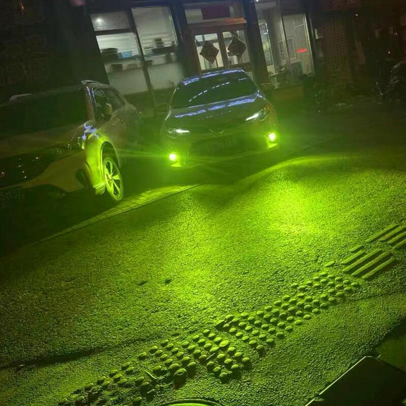 LEDスポットフォグランプ プロジェクターレンズ搭載 8000LM ライム