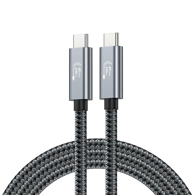 USB4 ケーブル Thunderbolt4 対応240W 48V/5A 超急速充電 40Gbpsデータ