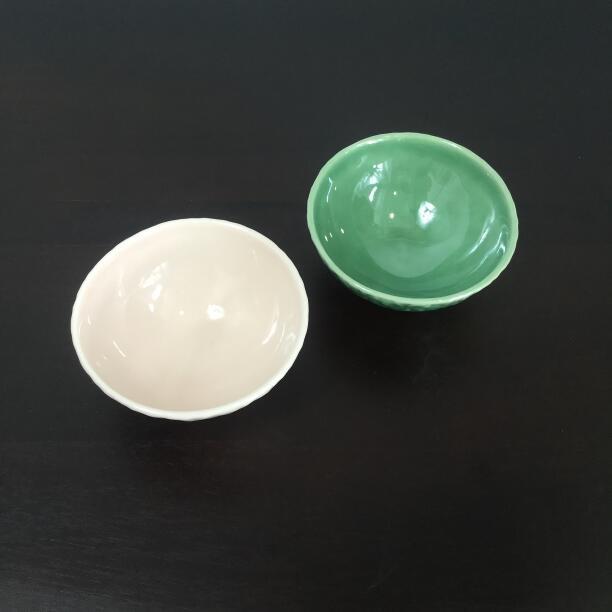 ジェンガラケラミック お椀セット 緑&ピンク 2個1セット 茶碗 食器