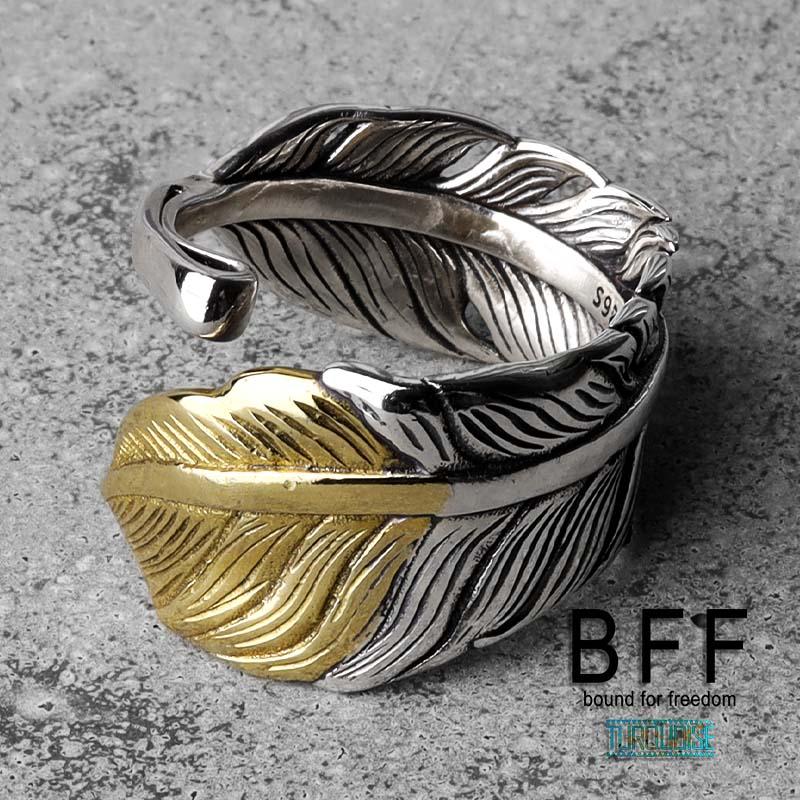 BFF ブランド フェザーリング メンズ 指輪 シルバー925 ネイティブ 先
