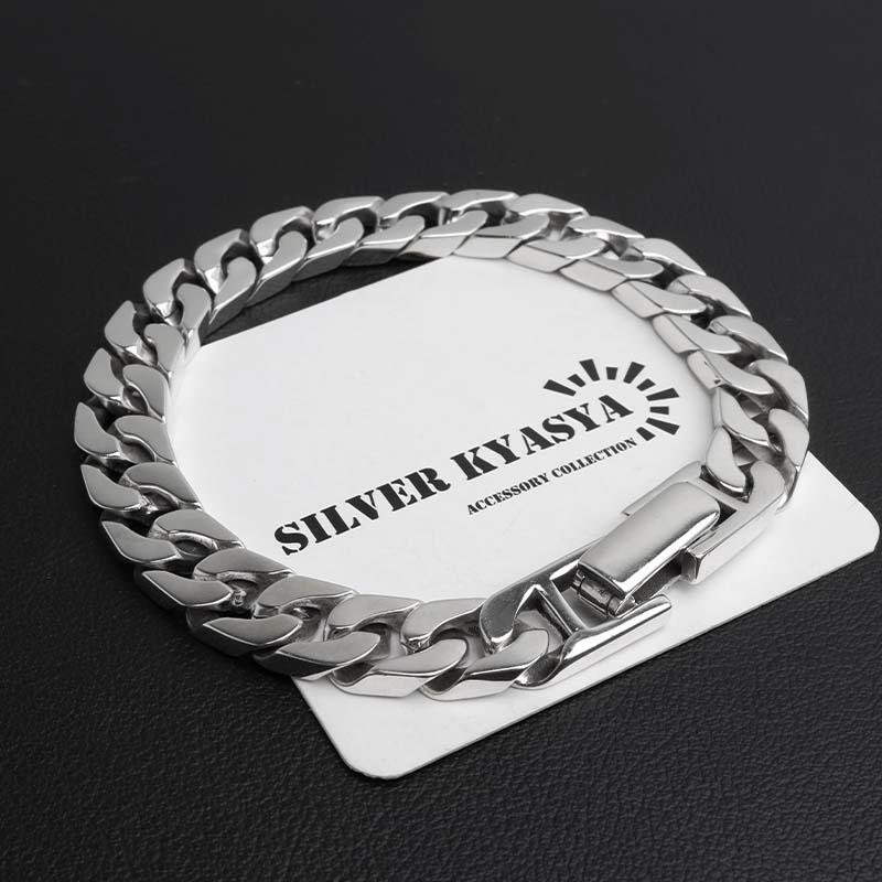 シルバー925 喜平ブレスレット メンズ チェーンブレスレット シルバー