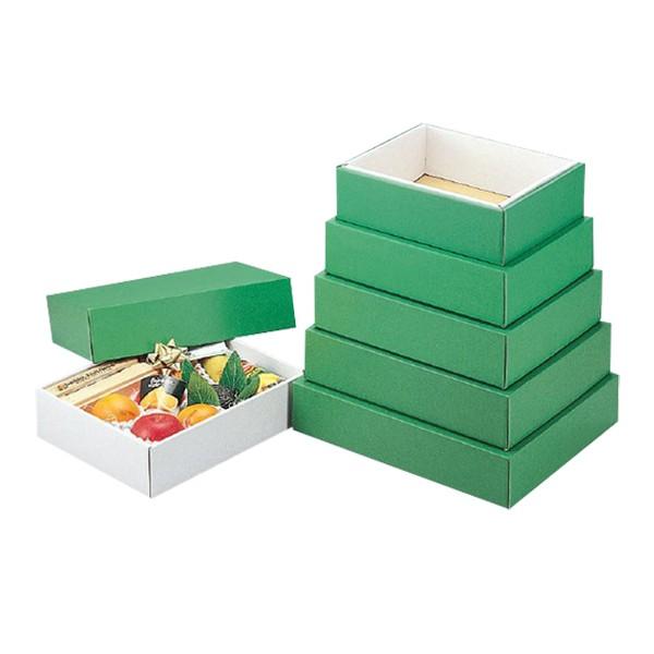 ギフトボックス）グリーンBOX（特大）/50枚入（L-78-5） : 箱の店