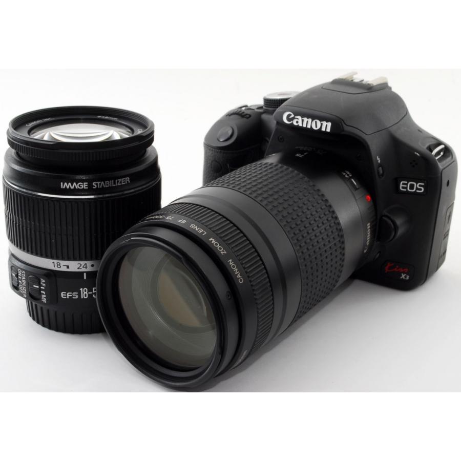 EOS Kiss X3 キヤノン デジタル一眼 CANON ダブルズーム 中古 新品SD