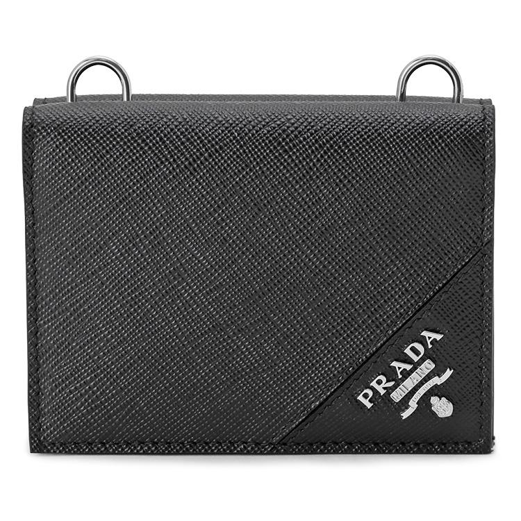 PRADA（プラダ） 財布 サフィアーノレザー カードケース ネック