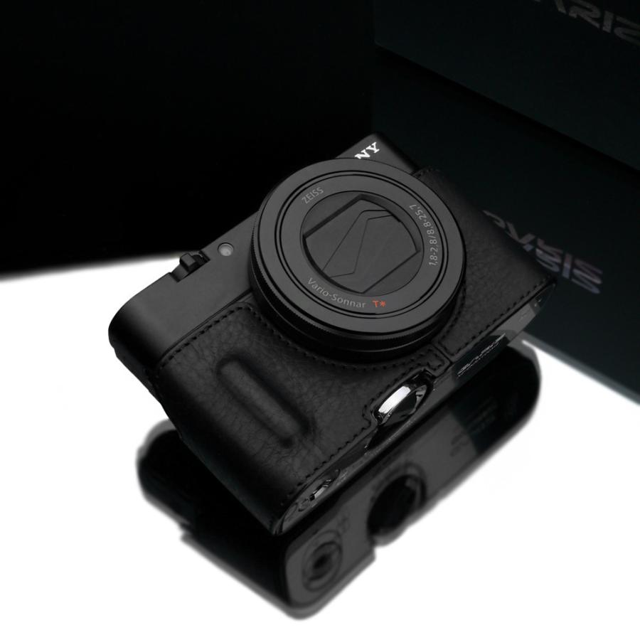 GARIZ SONY DSC-RX100 M5/M4/M3用 本革カメラケース HG-RX100BK