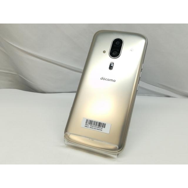 中古】FCNT docomo 【SIMフリー】 らくらくスマートフォン ゴールド