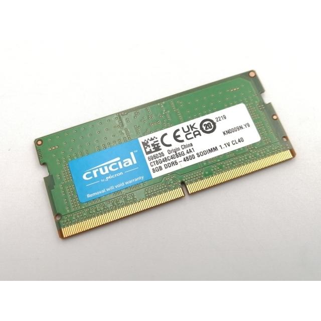 中古】262PIN SODIMM 8GB DDR5-4800(PC5-38400)【ノートPC用】【EC