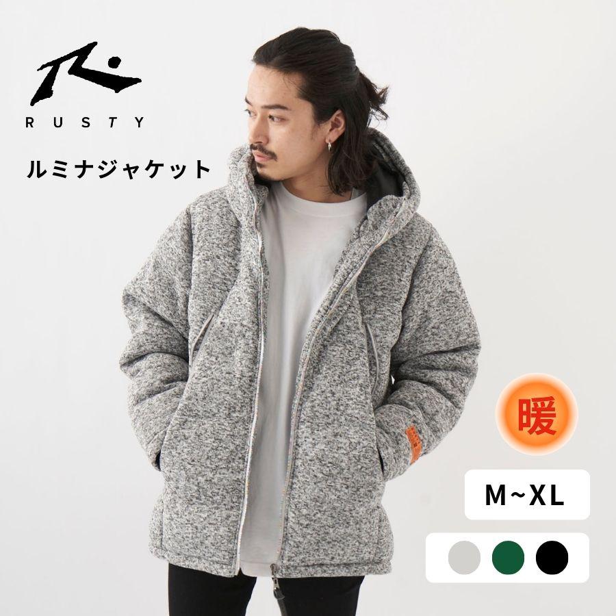 メンズ 中綿ジャケット RUSTY アウター ジャケット フード付き ルミナ