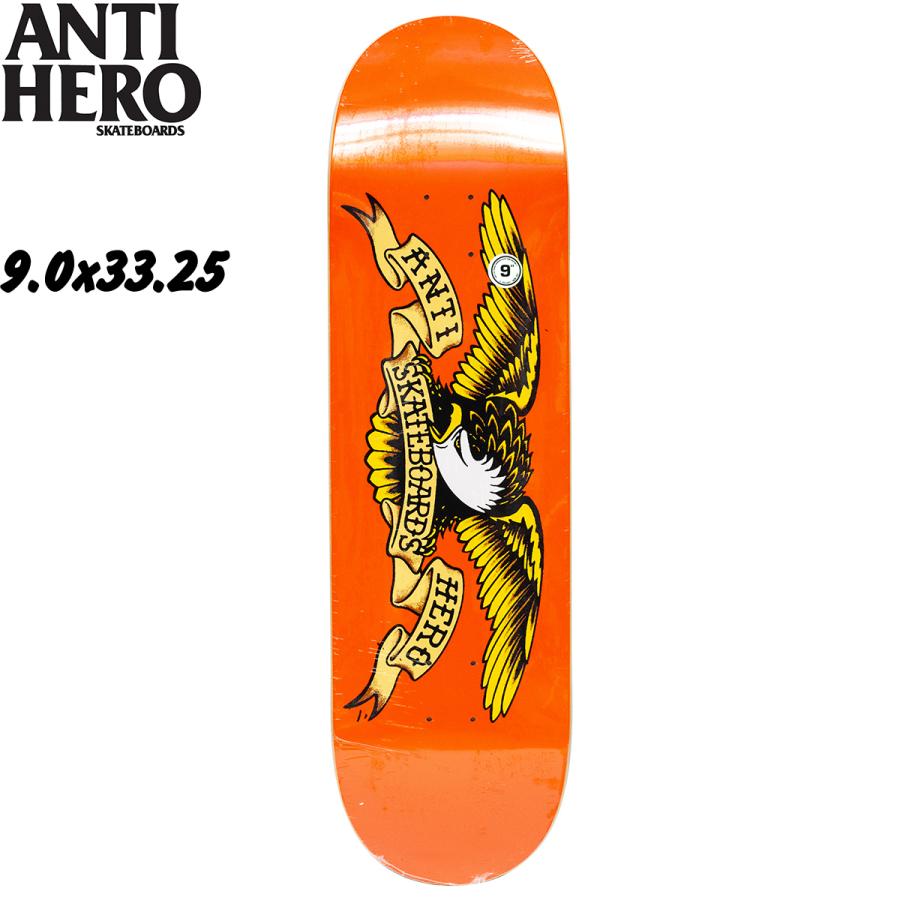 ANTIHERO（アンタイヒーロー） 9.0インチ スケボー デッキ