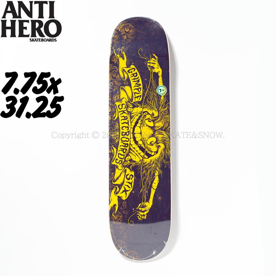 ANTIHERO（アンタイヒーロー） 7.75インチ スケボー デッキ ANTI HERO