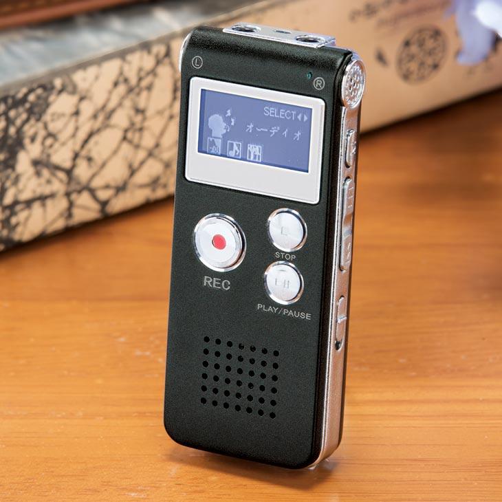 シニア向け ボイスレコーダー ICレコーダー 押すだけ 簡単操作 録音