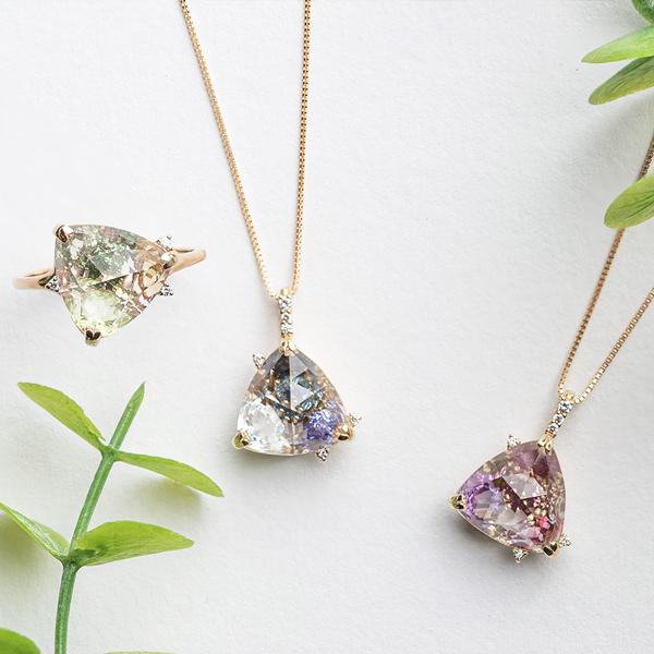Jewel closet by L&Co. リング 指輪 レディース 18金 K18 グリーン 黄