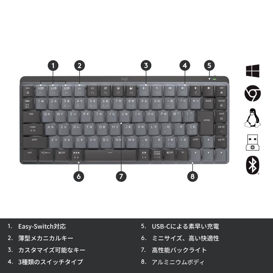 logicool（ロジクール） キーボード メカニカルキーボード KX850 MX