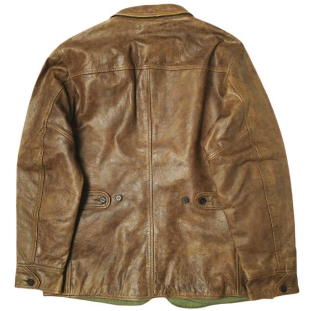 新品 RRL ダブルアールエル BRADLEY LEATHER CAR COAT レザーカー