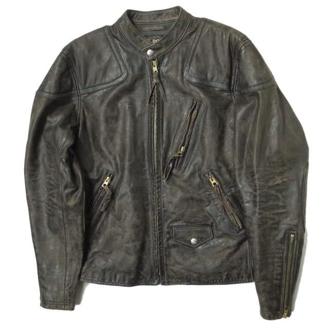 新品 RRL ダブルアールエル 21SS Slim Fit Leather Moto Jacket レザー