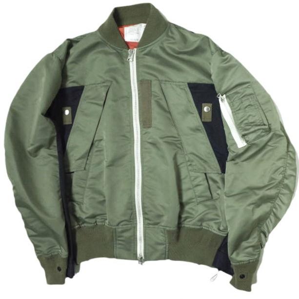 sacai サカイ 22SS Nylon Twill Mix Blouson ナイロンツイルミックス