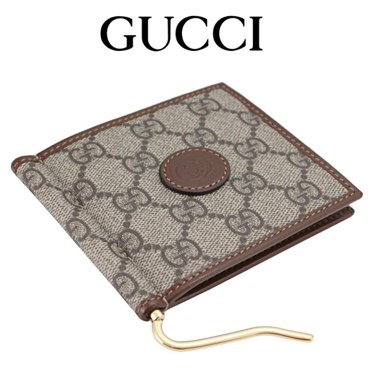 GUCCI（グッチ） 財布 メンズ マネークリップ 新品 PVC GGスプリーム