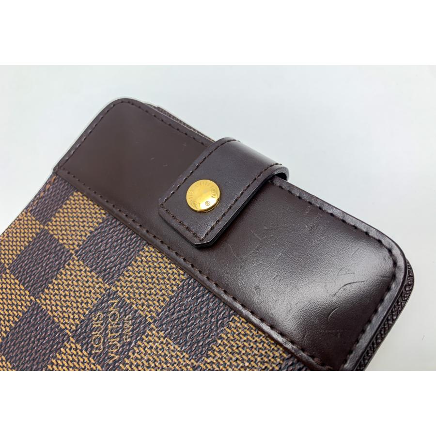 LOUIS VUITTON ルイヴィトン ダミエ コンパクトジップ N61668 二つ折り