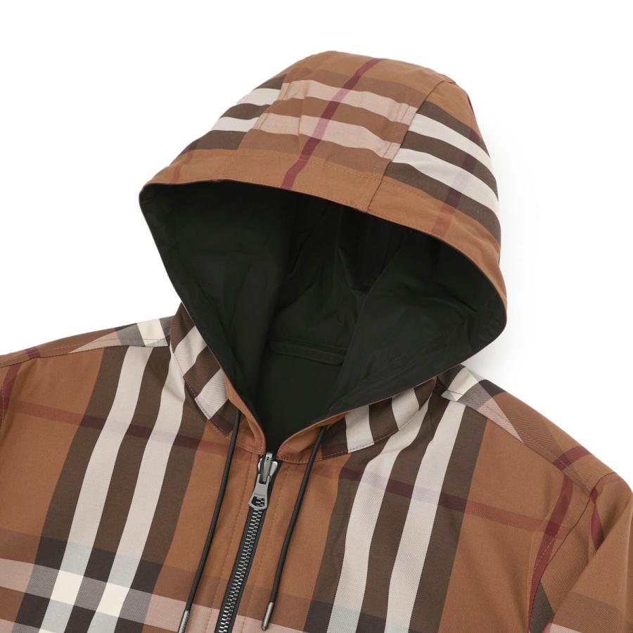 BURBERRY】異素材切替 ファイヤーマンフック レザーブルゾン ライナー