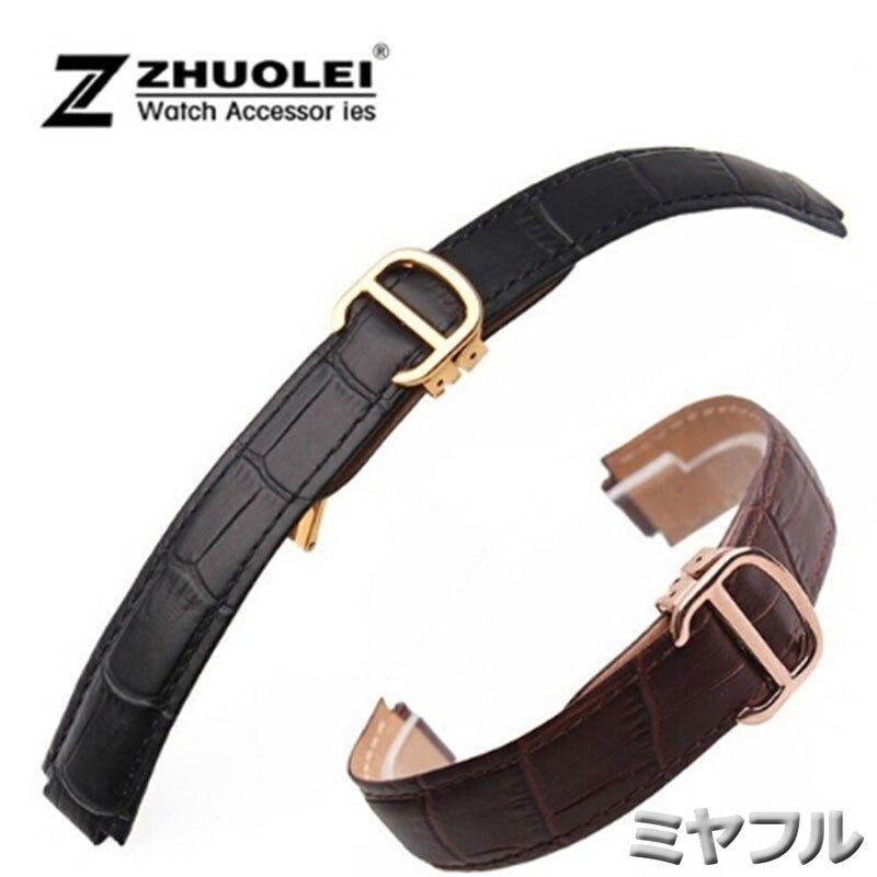 互換品】カルティエ 腕時計 交換ベルト 本革 14mm 16mm 18mm 20mm 22mm