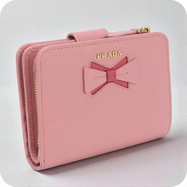 PRADA（プラダ） 中古 二折財布 レディース ブランド サフィアーノ