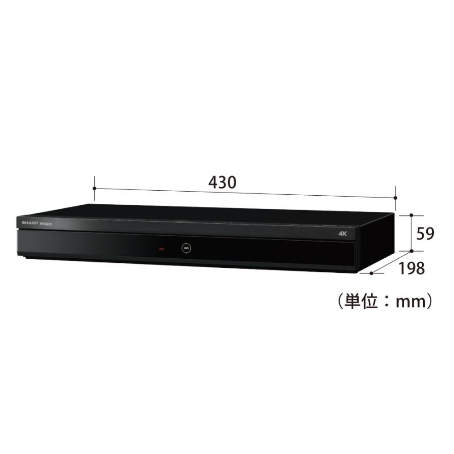 SHARP（シャープ） 4Kチューナー内蔵 ブルーレイディスクレコーダー 4B