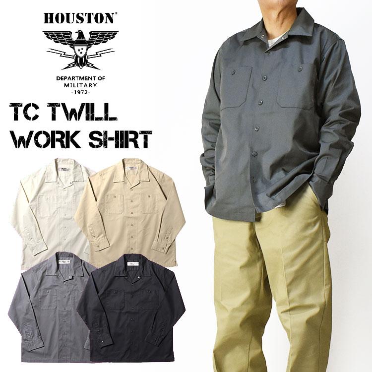HOUSTON（ヒューストン） TC TWILL WORK SHIRT TCツイルワークシャツ