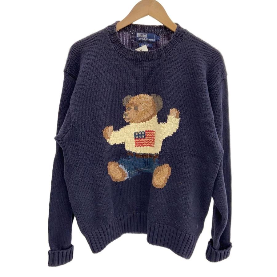 POLO RALPH LAUREN◇ポロベア/シッティングデザイン/HANDKNIT/ニット