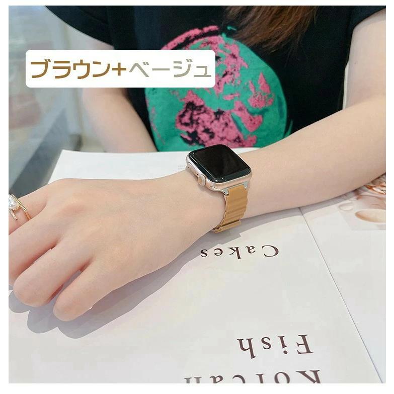 Apple watch series 8 バンド シリコン マグネット式 アップルウォッチ