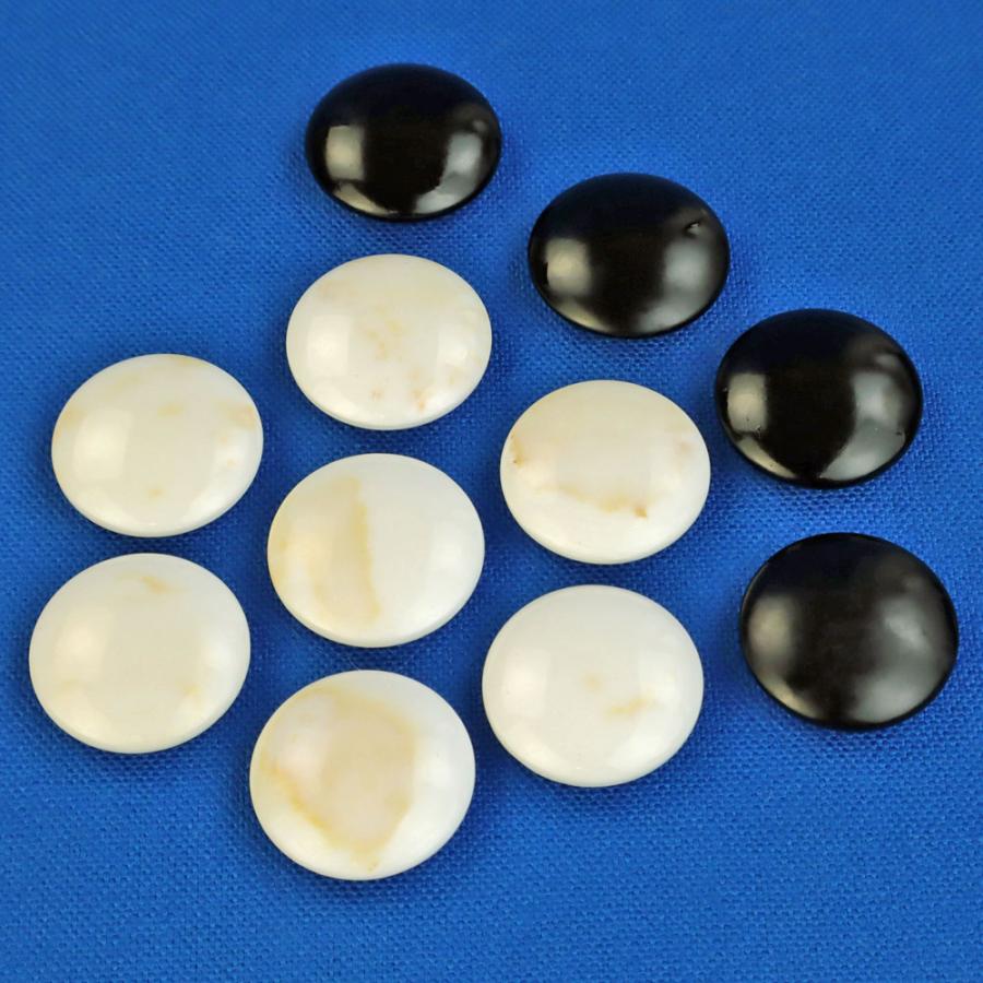日向特産蛤碁石 28号 花印(厚み7.5mm)※証明書付き 宮崎県伝統的工芸