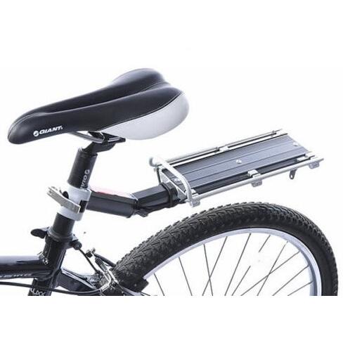 B034 リアキャリア 後付け 自転車用荷台 ゴムひも付 シートポストに