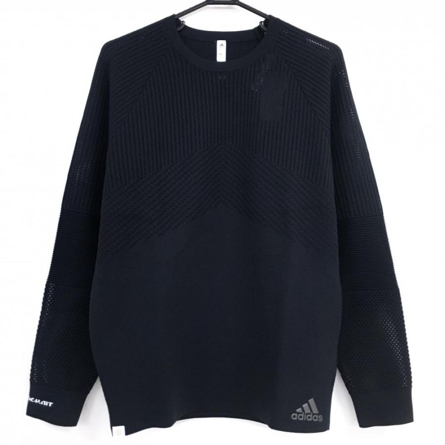 adidas（アディダス） セーター ダークネイビー ニット 透かし編み