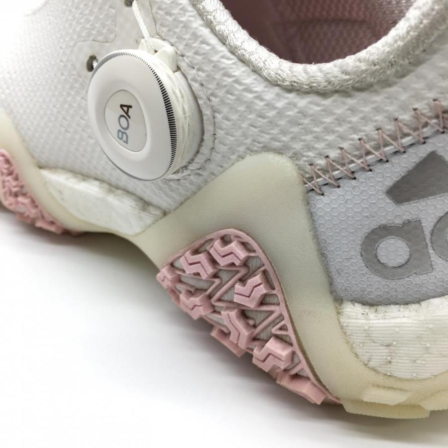 adidas（アディダス） ゴルフシューズ 白×ピンク 791001 スパイクレス