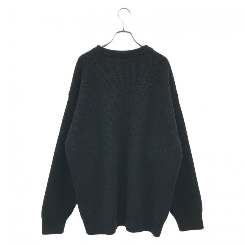 セリーヌ CELINE ロゴ ニット ウール ブラック メンズ 中古 : RECLO