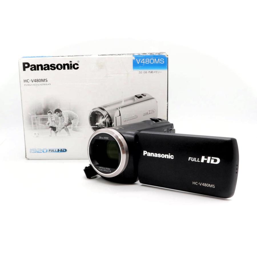 極上美品》 ビデオカメラ Panasonic HC-V480MS-K ブラック