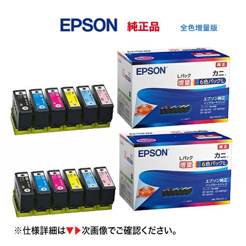 カラリオ 【2個セット】 エプソン 純正インク KNI-6CL-L 6色パック 全